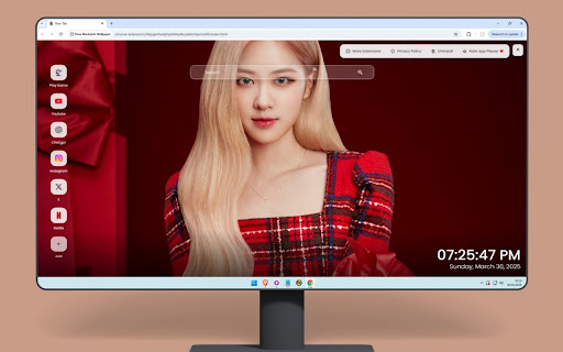 Rose Blackpink Wallpaper screenshot