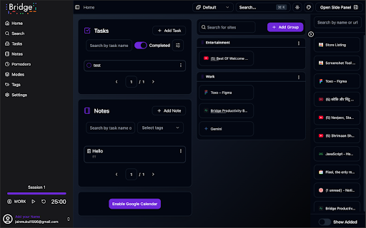 Bridge: Productivity Booster screenshot