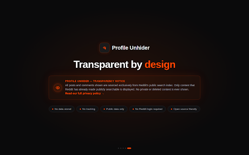 Profile Unhider screenshot