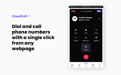 CloudCall screenshot