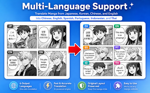 Manga Translator - Translate Raw Manga, Comic, Manhwa & Webtoons live screenshot