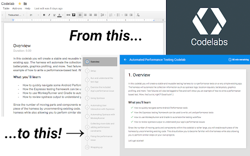 Preview Codelab screenshot