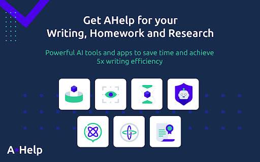 AHelp: AI Writing, Homework and Research screenshot