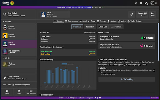 Eternl Beta screenshot