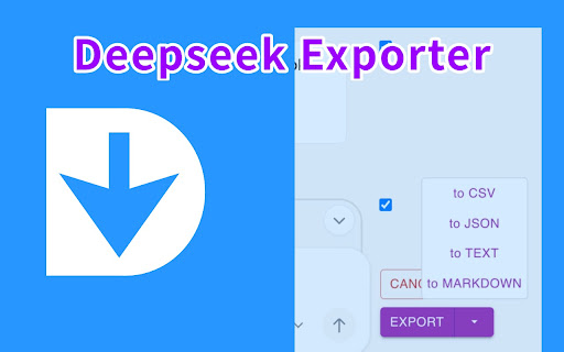 DeepSeek Exporter - Extract chat convos easily screenshot