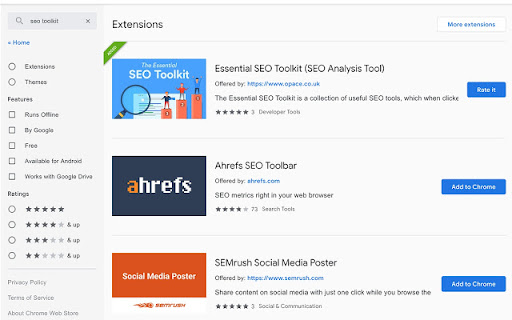 Essential SEO Toolkit (SEO Analysis Tool) from Opace screenshot