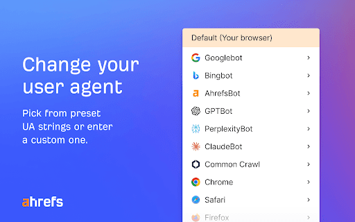 Ahrefs SEO Toolbar screenshot