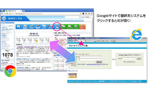 ブラウザ切替機能２ for Google Workspace™ ＜サテライトオフィス＞ screenshot