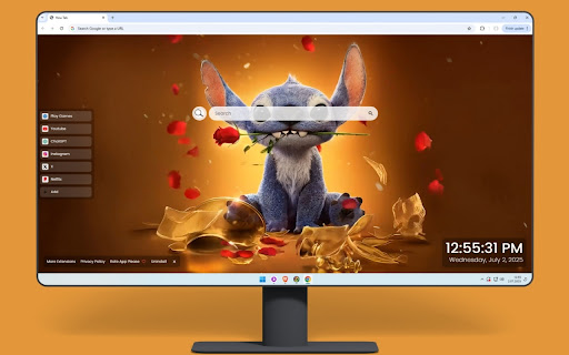 Lilo & Stitch Beauty and the Beast Live Wallpaper screenshot