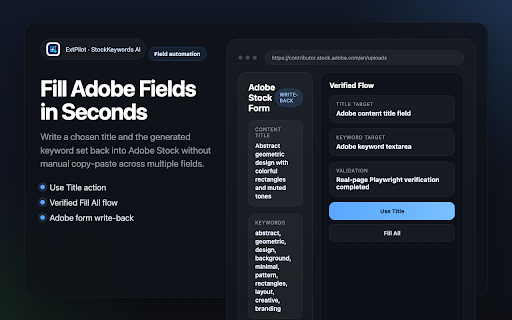 StockKeywords AI — Auto Tag for Adobe Stock screenshot