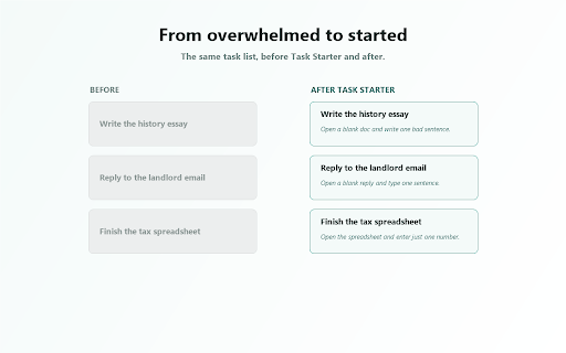 Task Starter — Beat the Starting Barrier screenshot