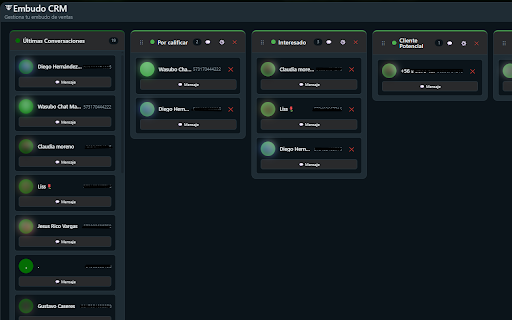 WasApp - Chatbot - Marketing - Conversation Flows screenshot