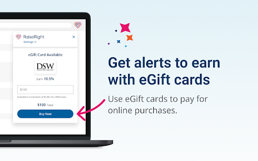 RaiseRight Earnings Extension screenshot