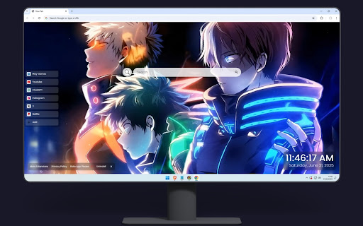 My Hero Academia Neon Live Wallpaper screenshot