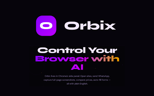 Orbix — Control the Web Browser with AI screenshot