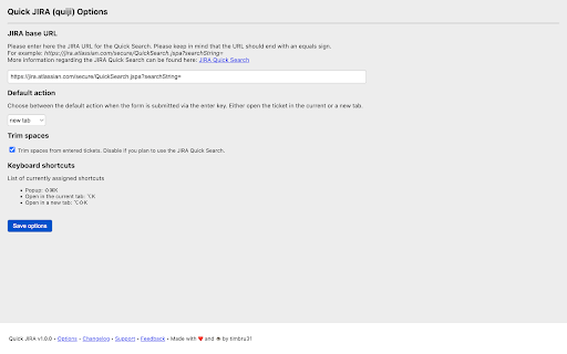 Quick JIRA screenshot