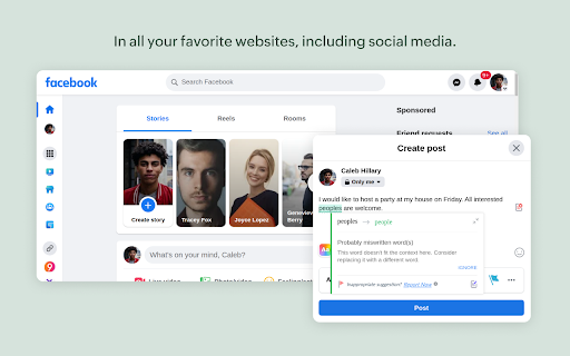 Zoho BluePencil: Free Grammar & Spell Checker screenshot