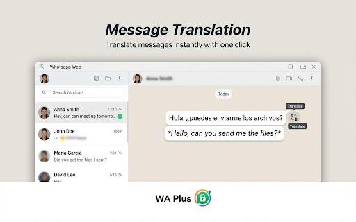WA Web Plus – WhatsApp Web Tools for Privacy & Deleted Messages screenshot