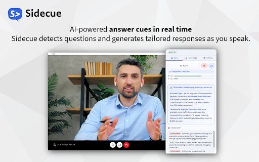 Sidecue - AI Meeting & Interview Copilot screenshot