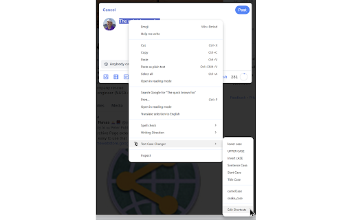 Text Case Changer screenshot