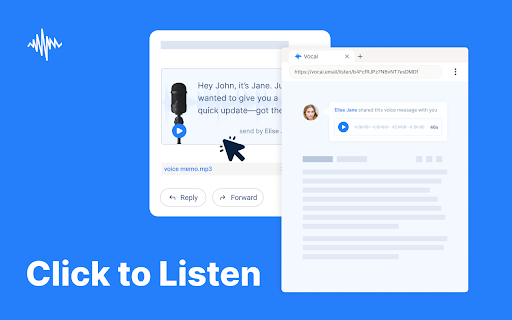 Vocal: Send voice notes in Gmail screenshot