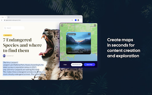 Textomap: Generate maps from text in seconds screenshot