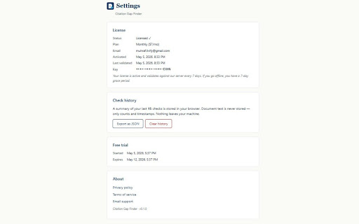 Citation Gap Finder screenshot