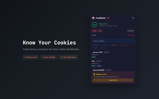 Cookie Editor with CHIPS / Partitioned Cookie Support — CookieJar screenshot