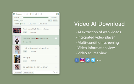 AIX Downloader(Picture/Video/Music) screenshot