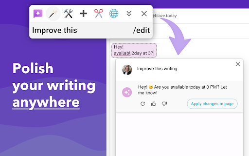 AI Blaze: Instantly Use AI in Any Webpage screenshot