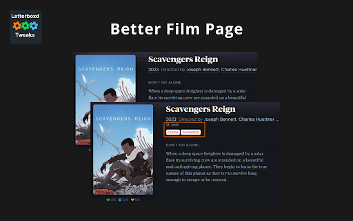 Letterboxd Tweaks screenshot