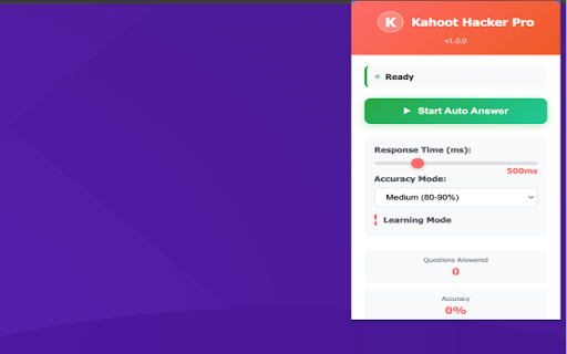 Kahoot Hacker Pro screenshot