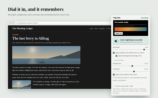 Flipside — Page Colour Inverter screenshot