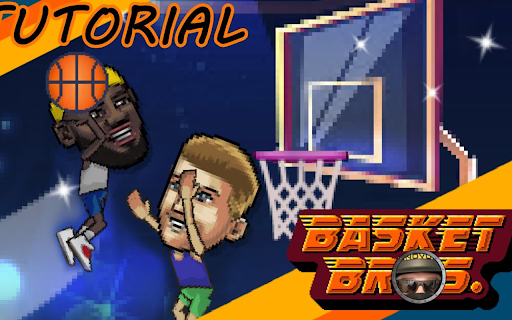Basket Bros unblocked game screenshot