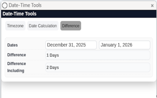 Date-Time Tools screenshot