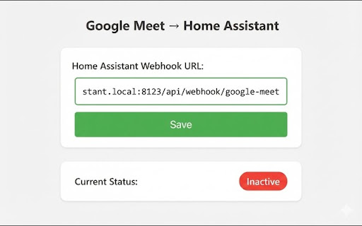 Google Meet -> Home Assistant screenshot