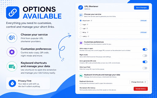 URL Shortener screenshot