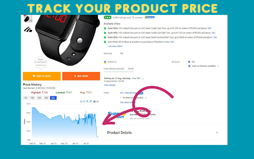 Flipkart Price Tracker screenshot