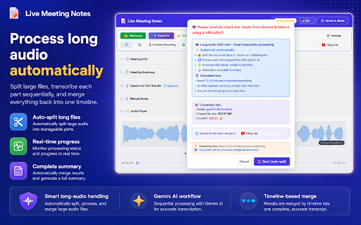 Live Meeting Notes screenshot