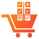 E-commerce Side-to-side to AI icon
