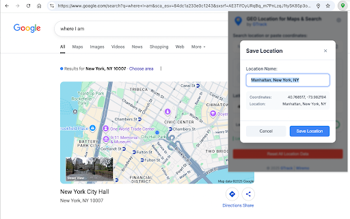 Geolocation Spoofing. Fake Location for Google Maps & Search by GTrack screenshot