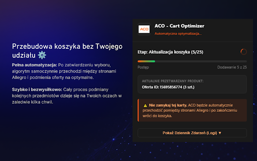 ACO - Cart Optimizer screenshot