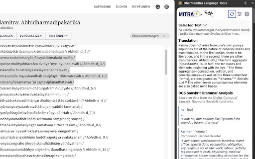 Dharmamitra Language Tools screenshot