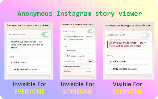 Anonymous Instagram Story Viewer — Stay Invisible to Someone​ screenshot