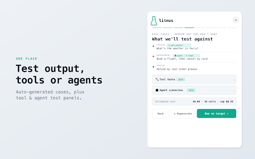 litmus — System Prompt Tester screenshot