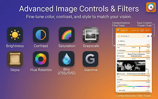 NexVid - Real-time Video Upscaler & Enhancer screenshot