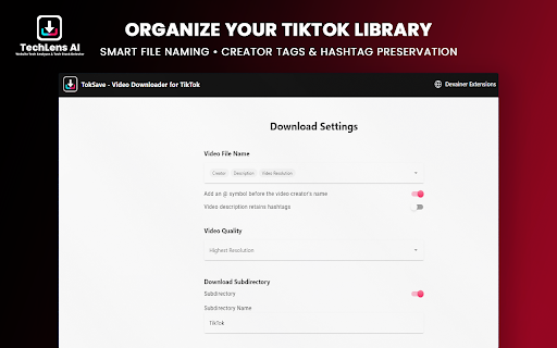 TokSave - Video Downloader for TikTok screenshot