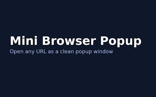 mini browser popup screenshot