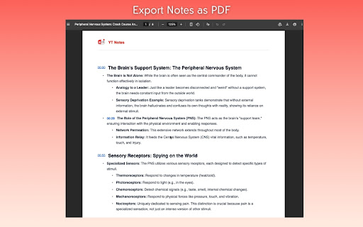 YT Notes screenshot