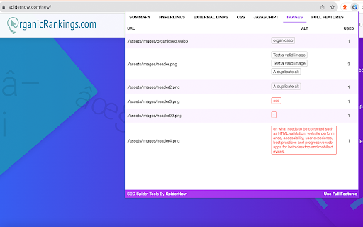 SEO Spider Tools screenshot